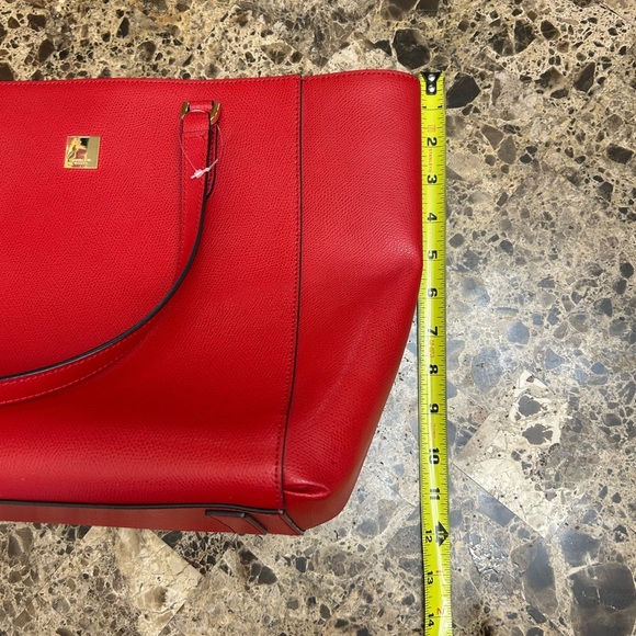 Double M Milano Elegant Red Tote Bag - Picture 9 of 9
